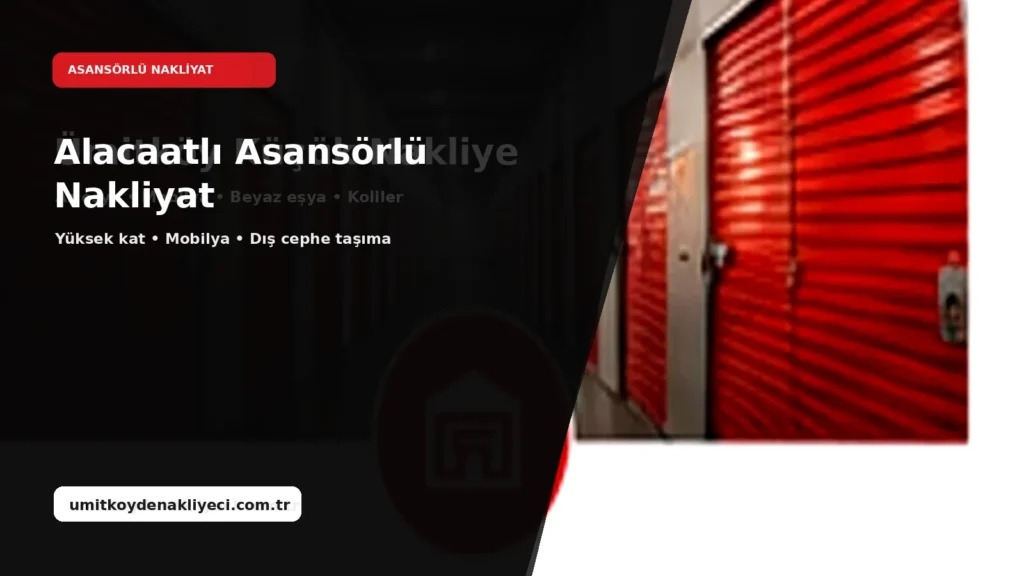 Alacaatlı Asansörlü Nakliyat