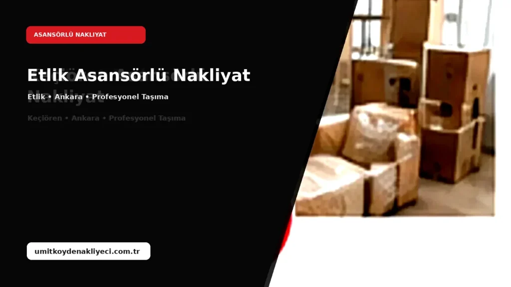 Etlik Asansörlü Nakliyat
