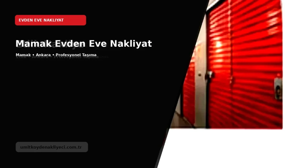 Mamak Evden Eve Nakliyat